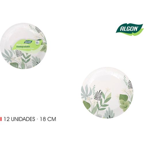 250 Piatti Di Cartone Biodegradabili 20 Cm – Monouso Rotondo Bianco Per Eventi, Compleanni E Catering – Adatti Per Alimenti Secchi - 5