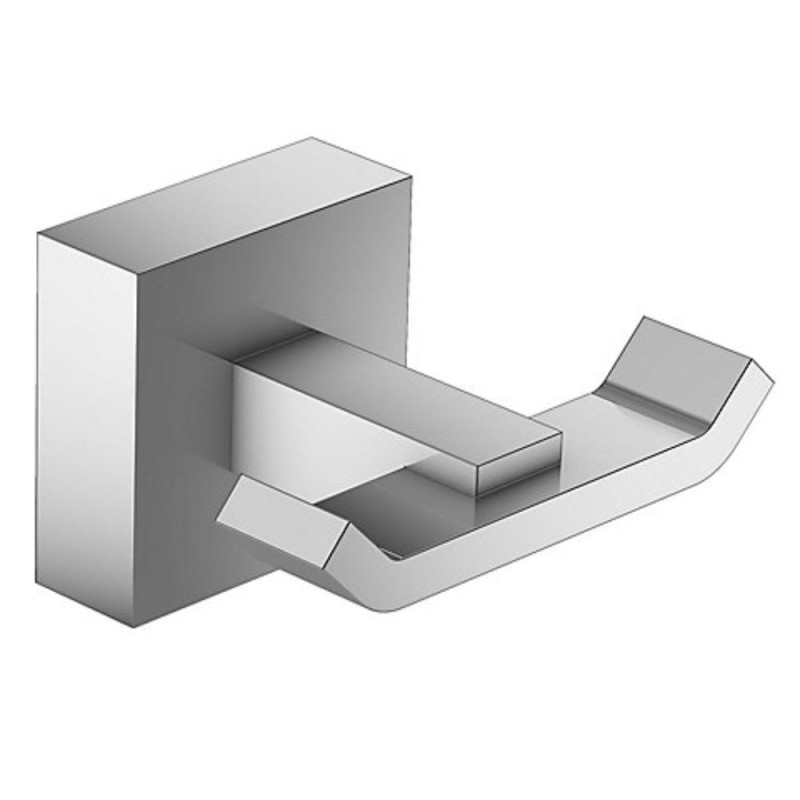 Jacob delafon perchero doble eo modern de metal cromado 6,7x4 cm