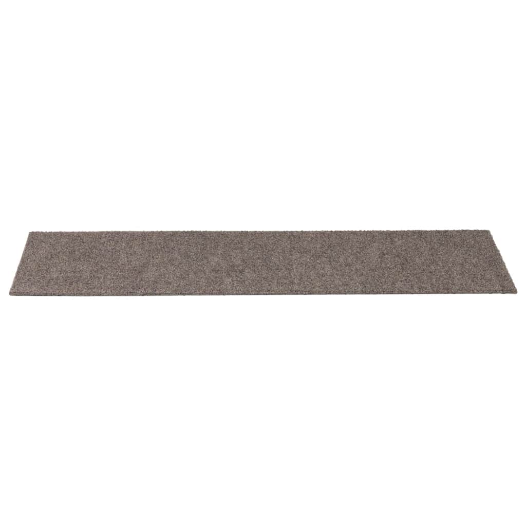 Tapis d'escalier auto-adhésifs 30 pcs | Paillasson d'escalier | Tapis de marche crème 76x20 cm CFW985528 - 4