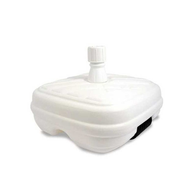 Base de parasol en plastique blanc avec roue Adriatique