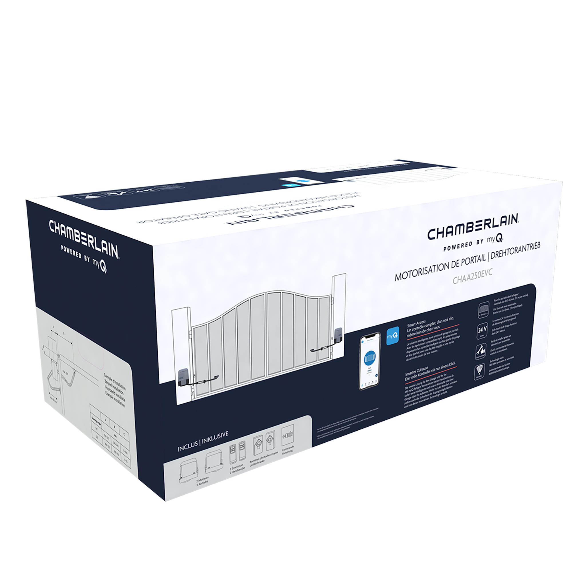 Motorisation pour portail à battants Chamberlain CHAA250EVC - 6