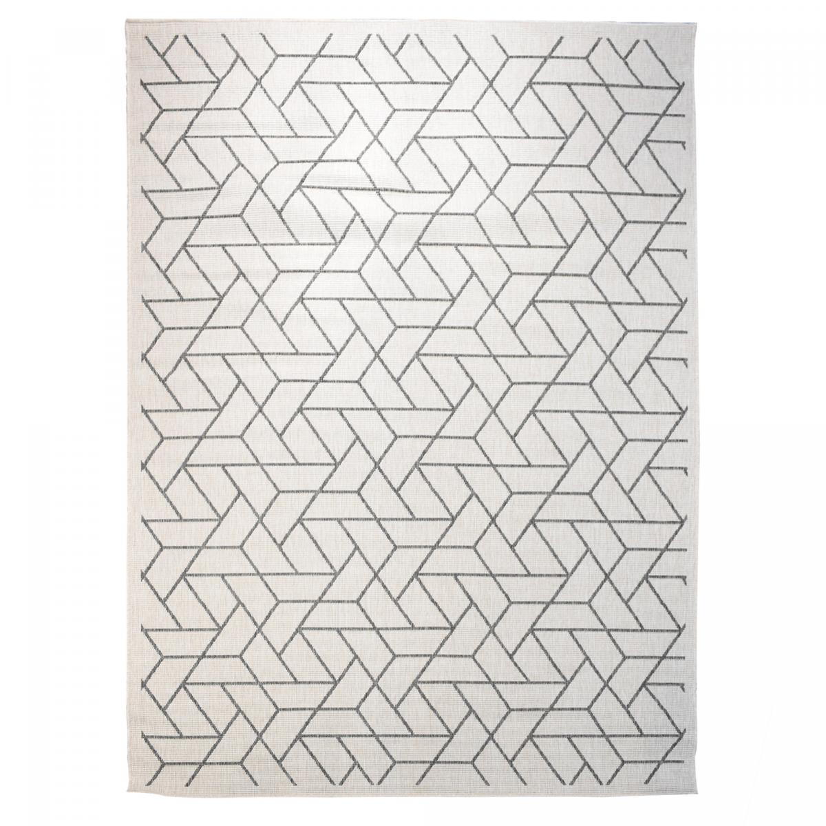 Alfombra para exteriores EX1 BRI REVERSIBLE 60x110 plateado | Leroy Merlin