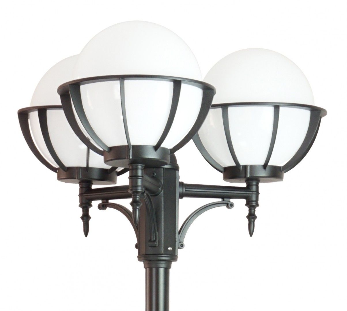 Latarnia ogrodowa Kule czarna 3xE27x60W wym: 285 x 69 x 64 cm aluminium SU-MA