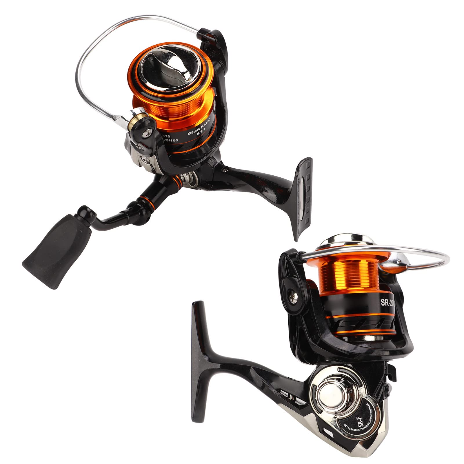 Mulinello da pesca Mulinello da pesca pieghevole salva sforzo in lega di alluminio con pulsante di scarico della pressione per la pesca (SR2000F) - 5