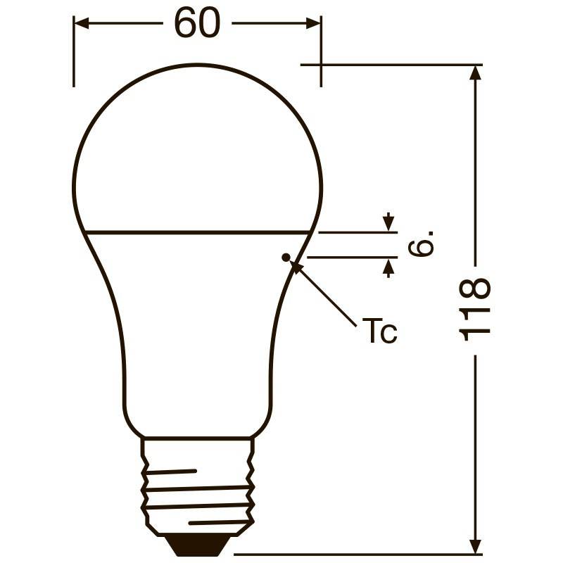 Osram 4058075304277 Led Cee 2021 A+ (a++ - E) E27 Forme Standard 13 W = 100 W Blanc Neutre (ø X L) 60 Mm X 118 Mm 1 - 5