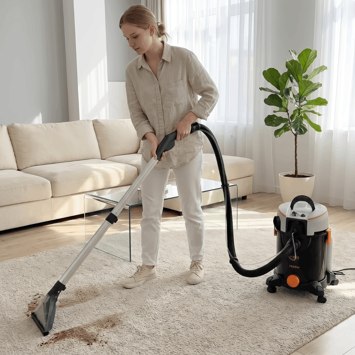 Aspirador Extrator HAEGER Ultra Clean 1400W – Aspira e Lava, Limpeza de Carpetes, Estofos e Sofás, 21KPa, Depósitos 20L/4L - 4