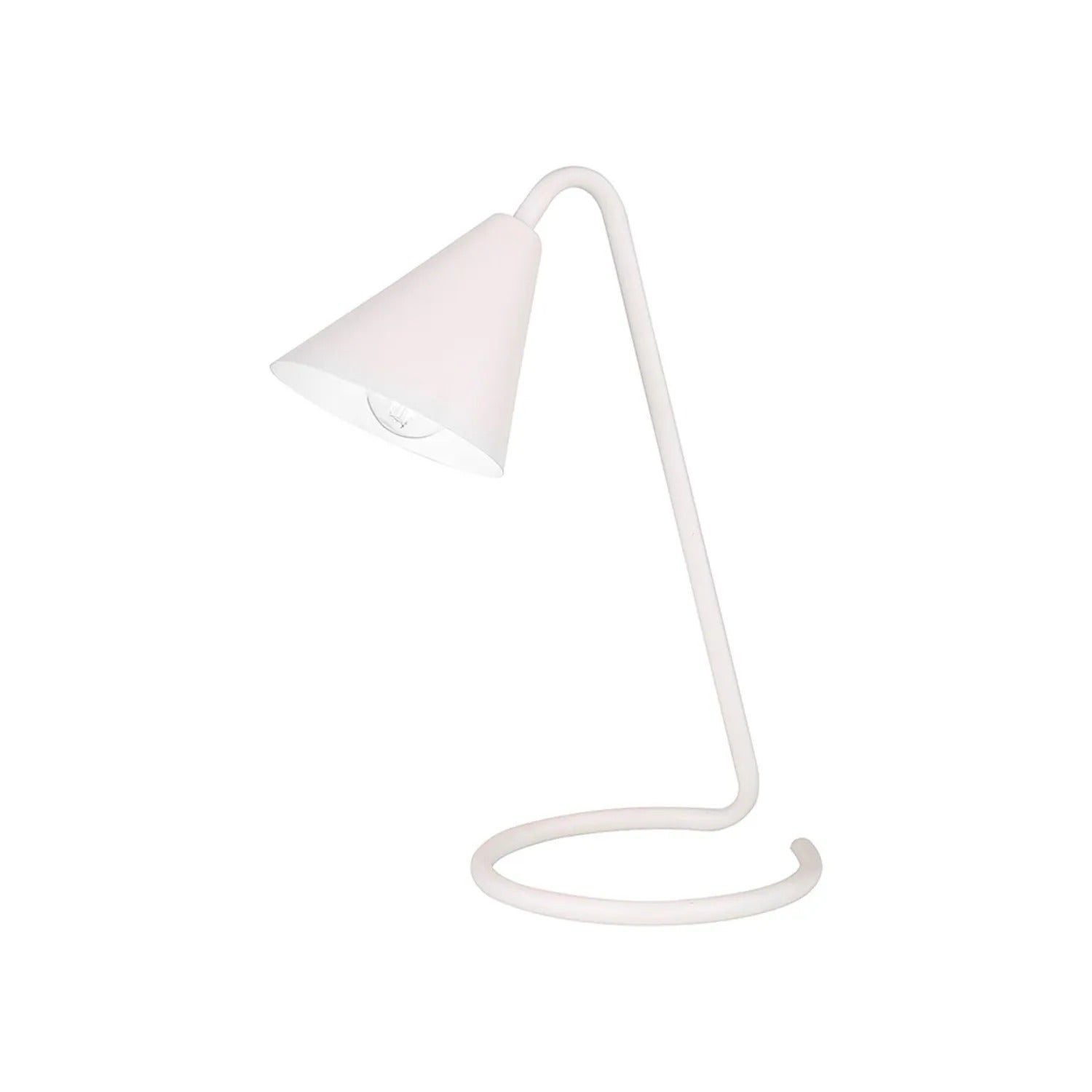 Lampa biurkowa minimalistyczna Monty biała 1xE14x40W Rabalux