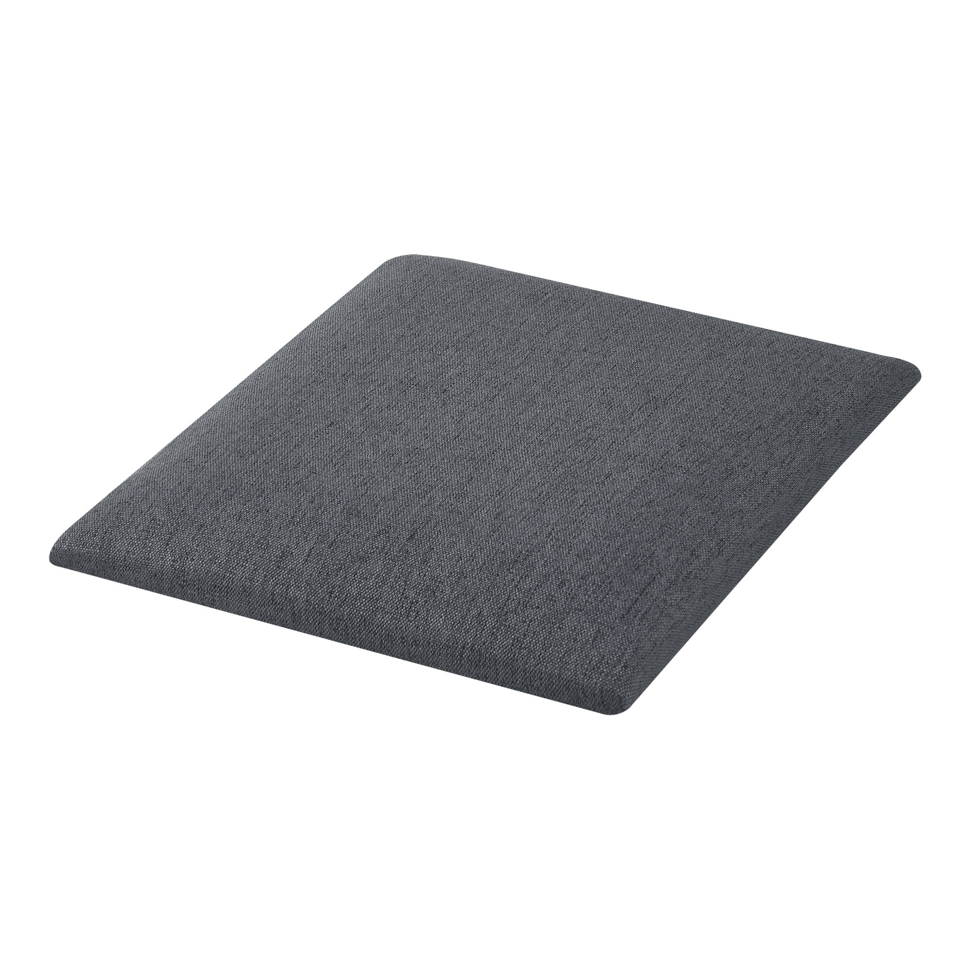 Conjunto de 4 painéis de parede acolchoados Carpino têxtil 30x30cm - Cinzento escuro [neu.haus] - 3