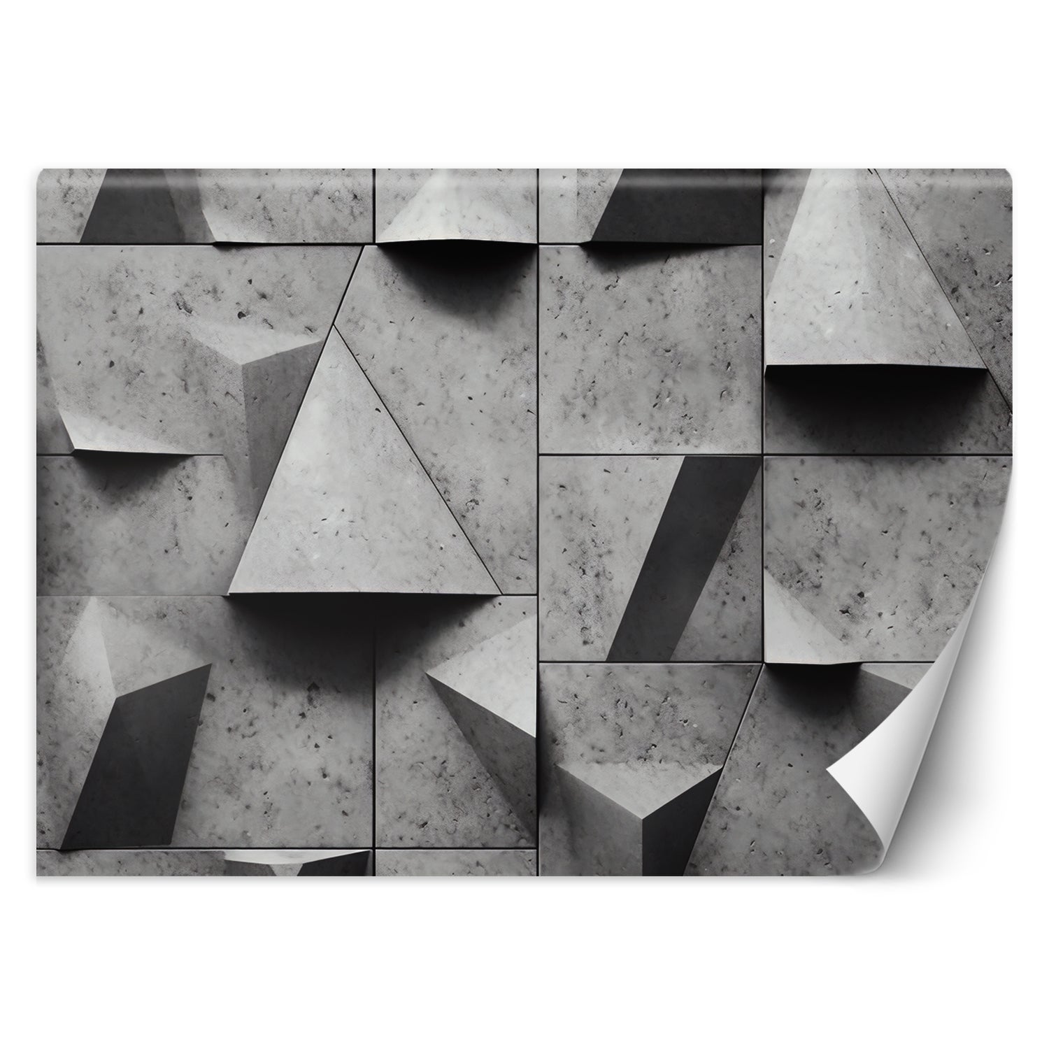 Fototapeta, Geometryczne kształty beton 3D 450x315