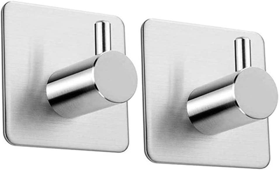 Lot 2 de crochets à torchon, serviette sans perçage avec adhésif 3M en