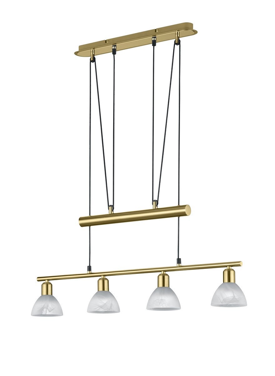 Lampa wisząca Levisto złota 4xE14x40W wym: 160 x 80 x 11 cm metal Trio