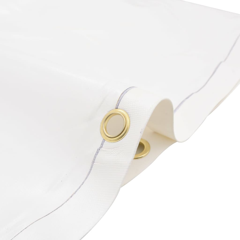 Bâche en toile avec revêtement en PVC, 650 g/m², blanche, pour le garage, 2,5 × 4,5 m - 4