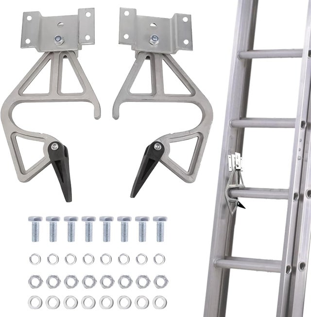 Zestaw blokady aluminiowej do drabin od 71 cm do 28 cm z wkrętami, kompatybilny z Werner