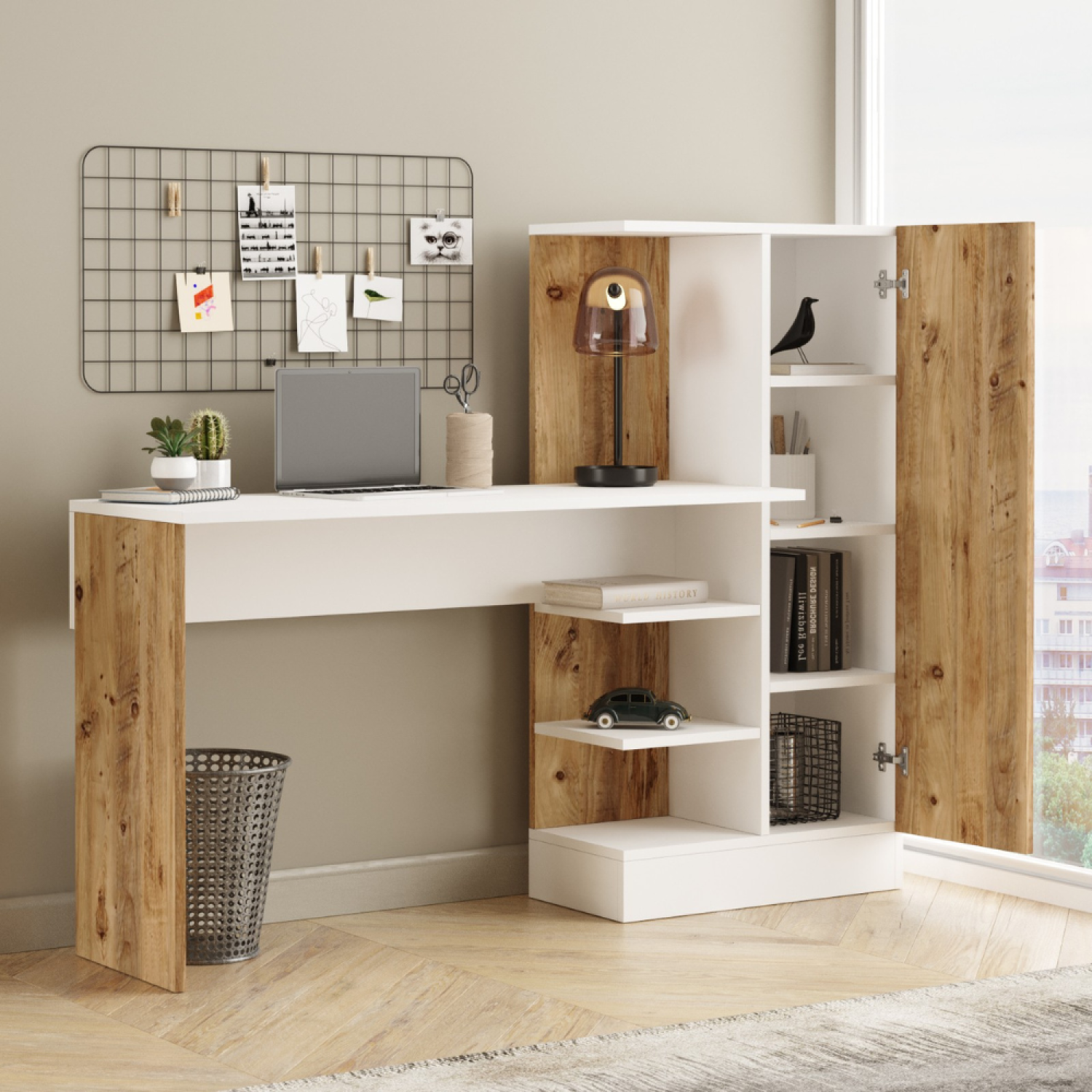 Bureau design avec rangements TEHDA - 3