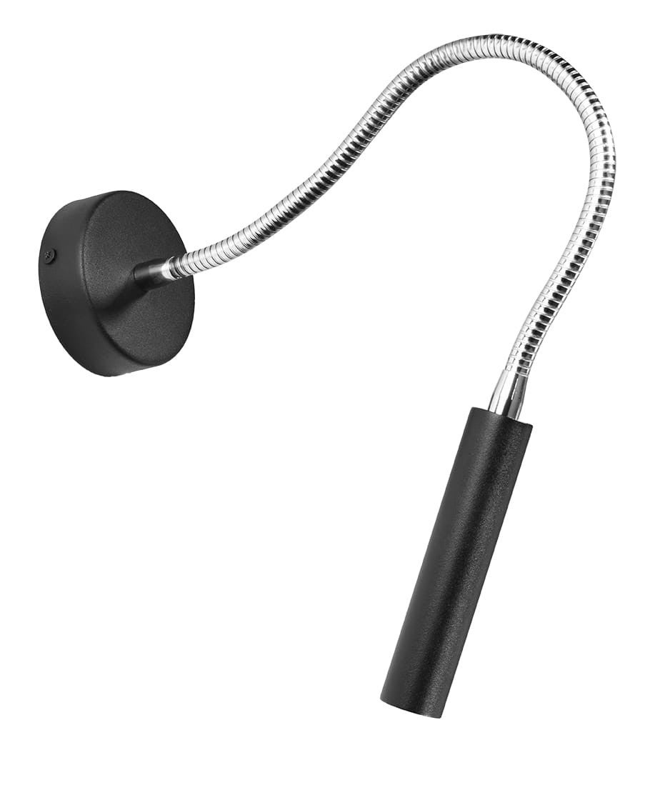 Kinkiet ścienny Axil czarny-chromowany 1xG9x12W wym: 52 x 8 x 52 cm metal IP20 Sollux Lighting