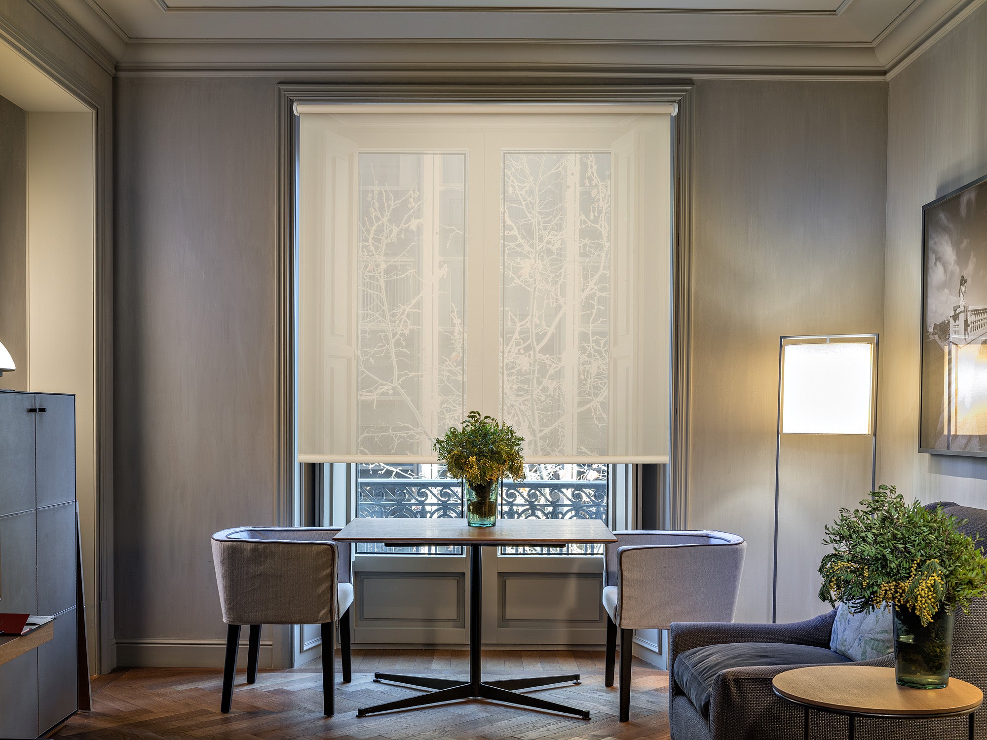 Easydeco - estor enrollable daylight translúcido (beige, 85_x_250_cm) | tamaño tela 81,5 x 250 cm