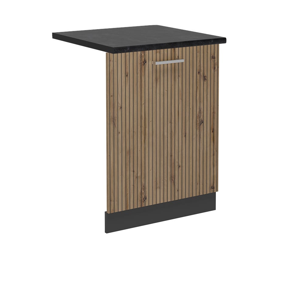 Vicco Meuble de cuisine haut vitré R-Line, Anthracite campagne, 60cm Vicco Meuble de cuisine haut vitré R-Line, Anthracite campagne, 60cm
