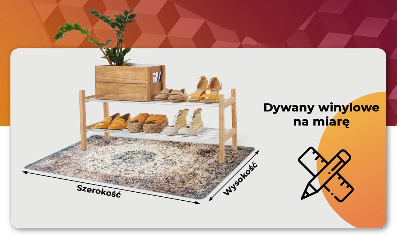 Tapis en vinyle intérieur géométrie persane décorative, tapis vinyle intérieur élégant oriental 140x210 – Tulup - 5