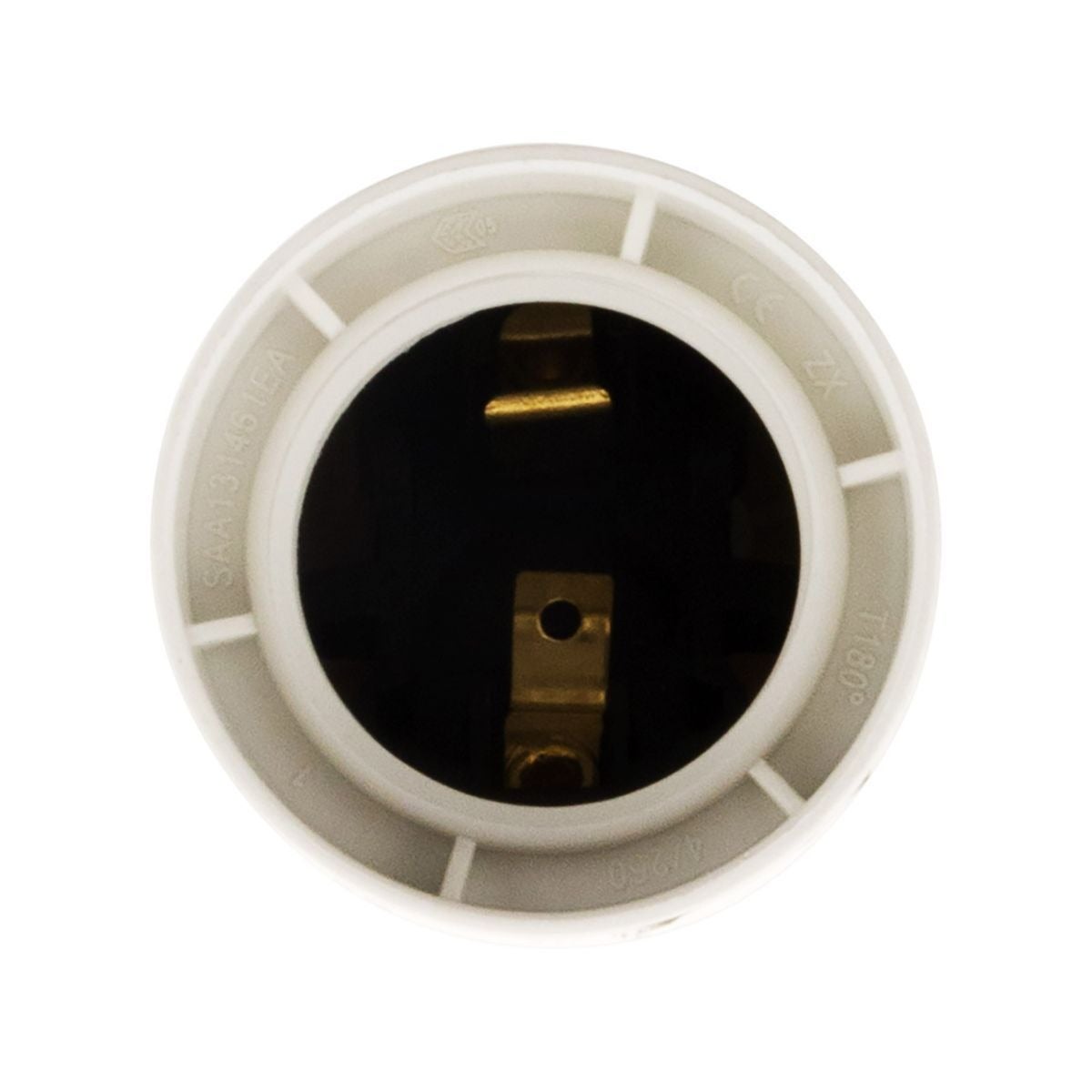 Attacco liscio senza anello E27 - bianco - Zenitech - 5