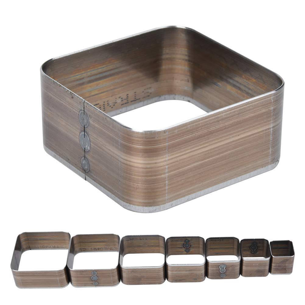 7 Matrices De Découpe Carrées De 20 à 50 Mm Pour L'artisanat Du Cuir Outil En Cuir 94930204