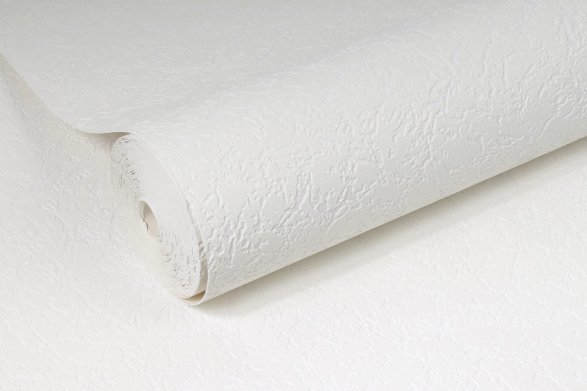 Papier peint intissé à peindre relief Gaufré 1300 x 52cm Blanc | Leroy ...