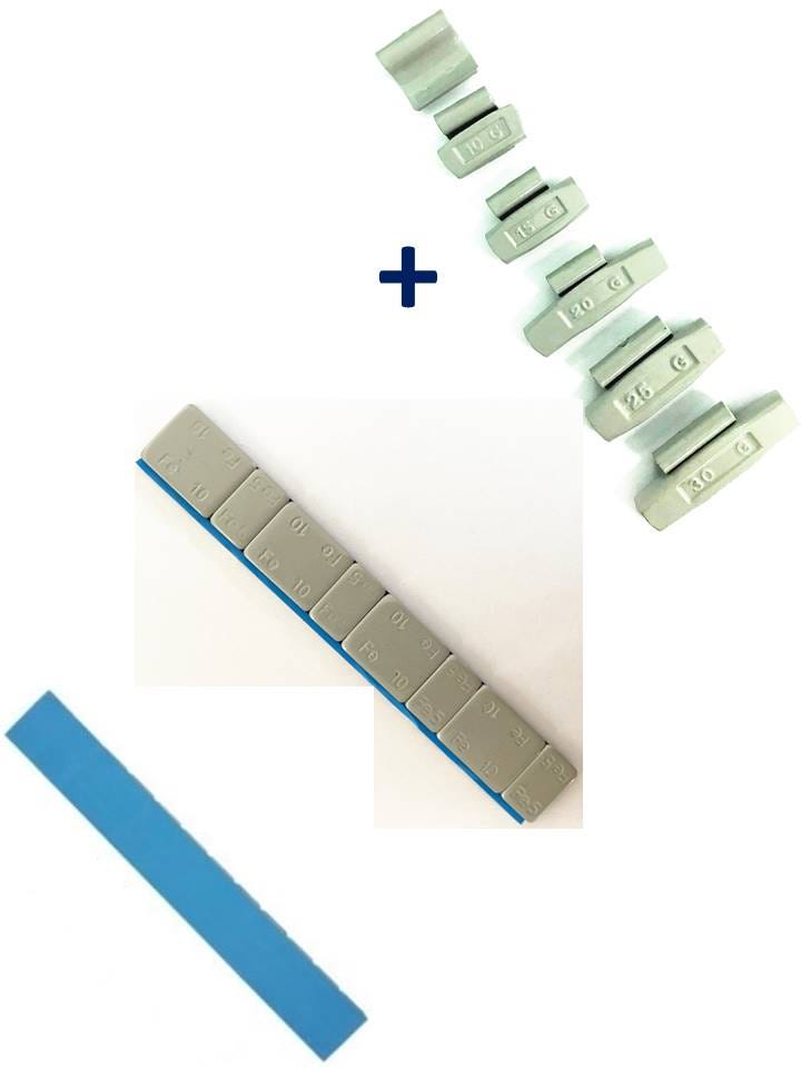 Pesi Adesivi Per Equilibratura Gomme - 6 Kg Totali, 100 Strisce Da 60 G, Zincati - Foto 10