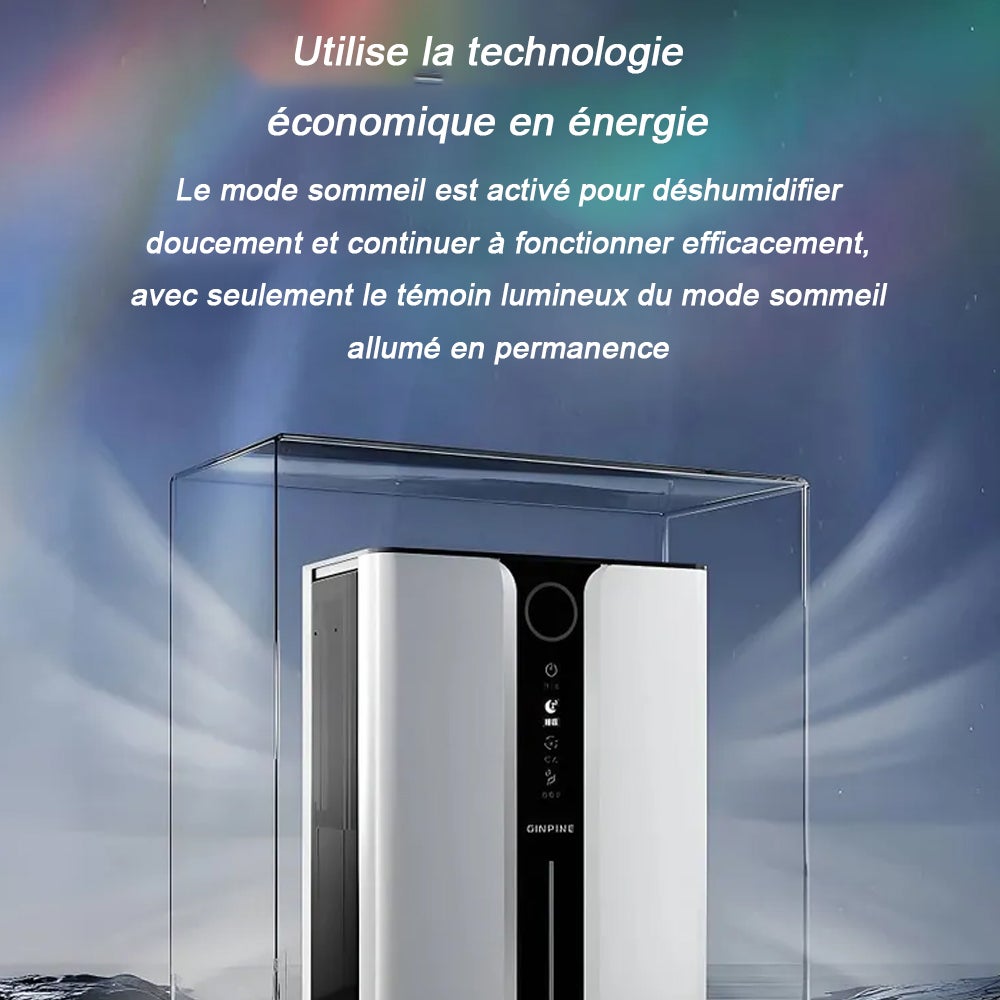 Deumidificatore intelligente ad alte prestazioni, silenzioso (30 dB) con display digitale e serbatoio da 3L - Ideale per ambienti fino a 30 m² - 6