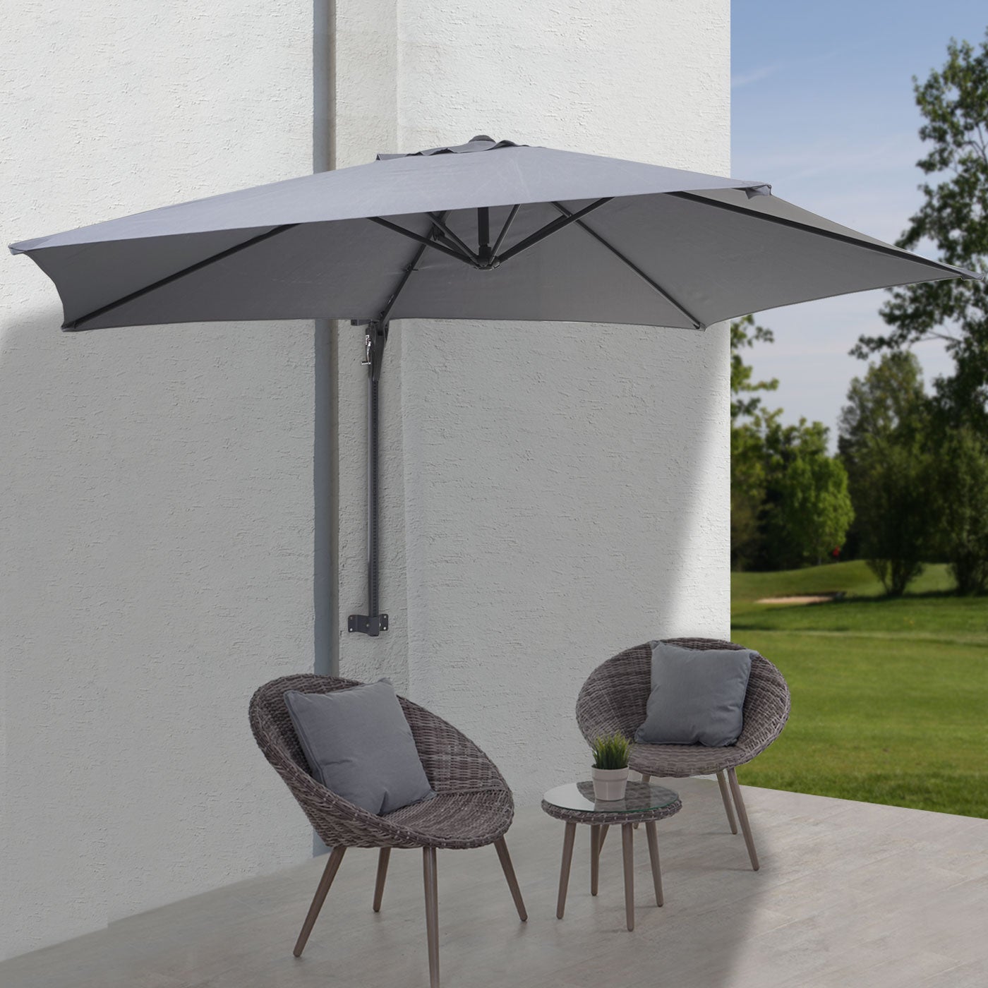KESSER® Premium Universal Parasol Holder for Balcony Ramp | Parasol