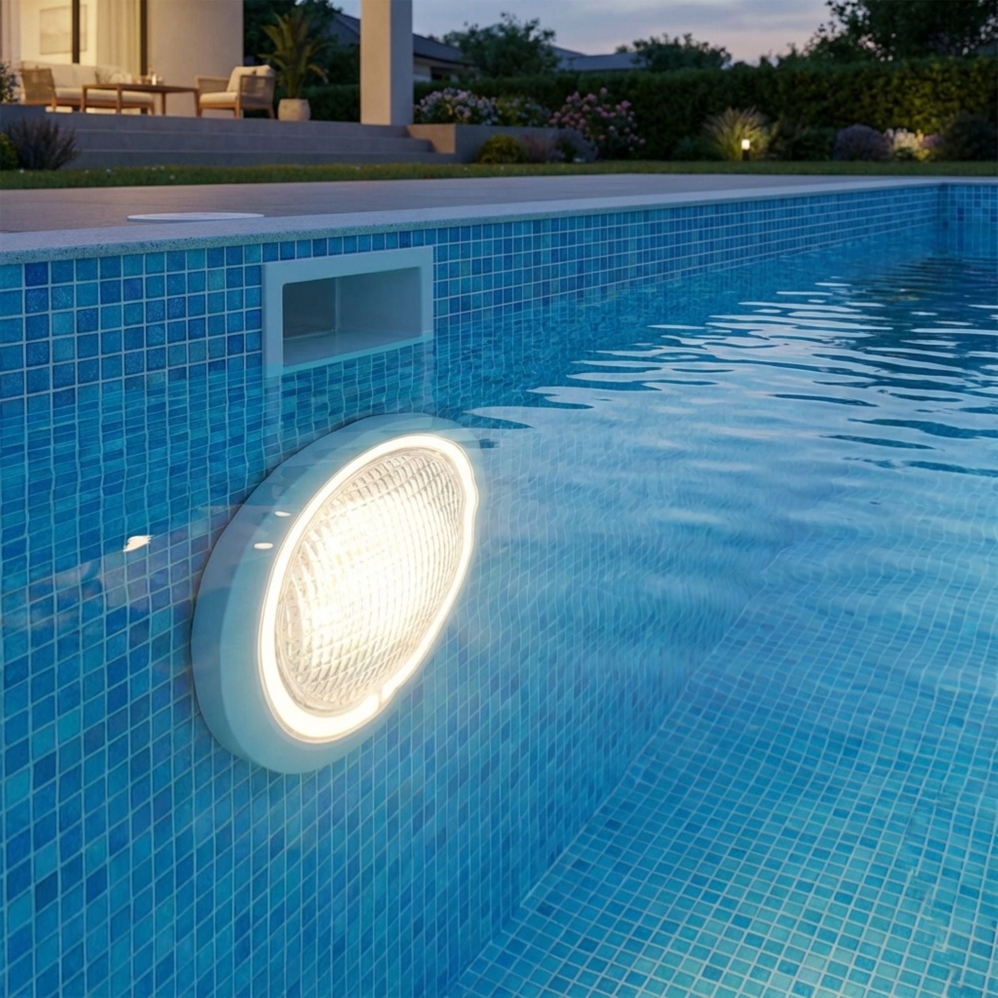 Lampadina LED per piscina PAR56 12V AC - 24W - IP68 - Bianco Caldo - 4
