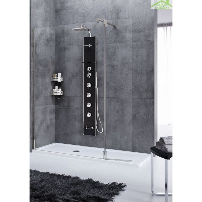 Colonne de douche hydromassante NOVELLINI CASCATA2 176 cmNoirPour