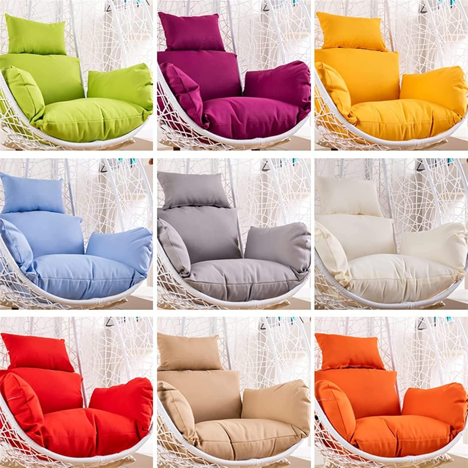 Coussin de chaise de remplacement, housse de coussin de siège de chaise suspendue, housse de coussin de siège de chaise imperméable, housse de coussin - 5