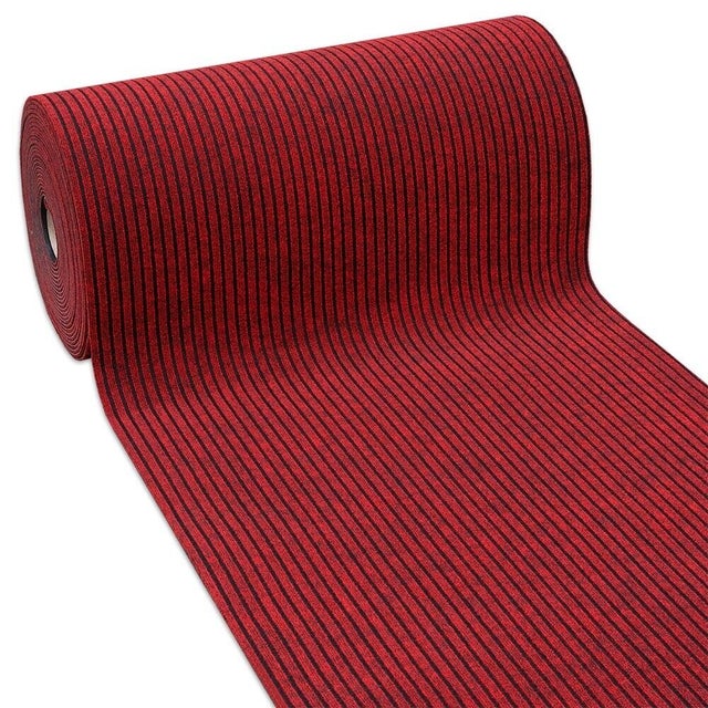 Passatoia Ingresso Esterno Interno Su Misura Al Metro H100 Cm Tappeto Asciugapassi Moquette - Rosso