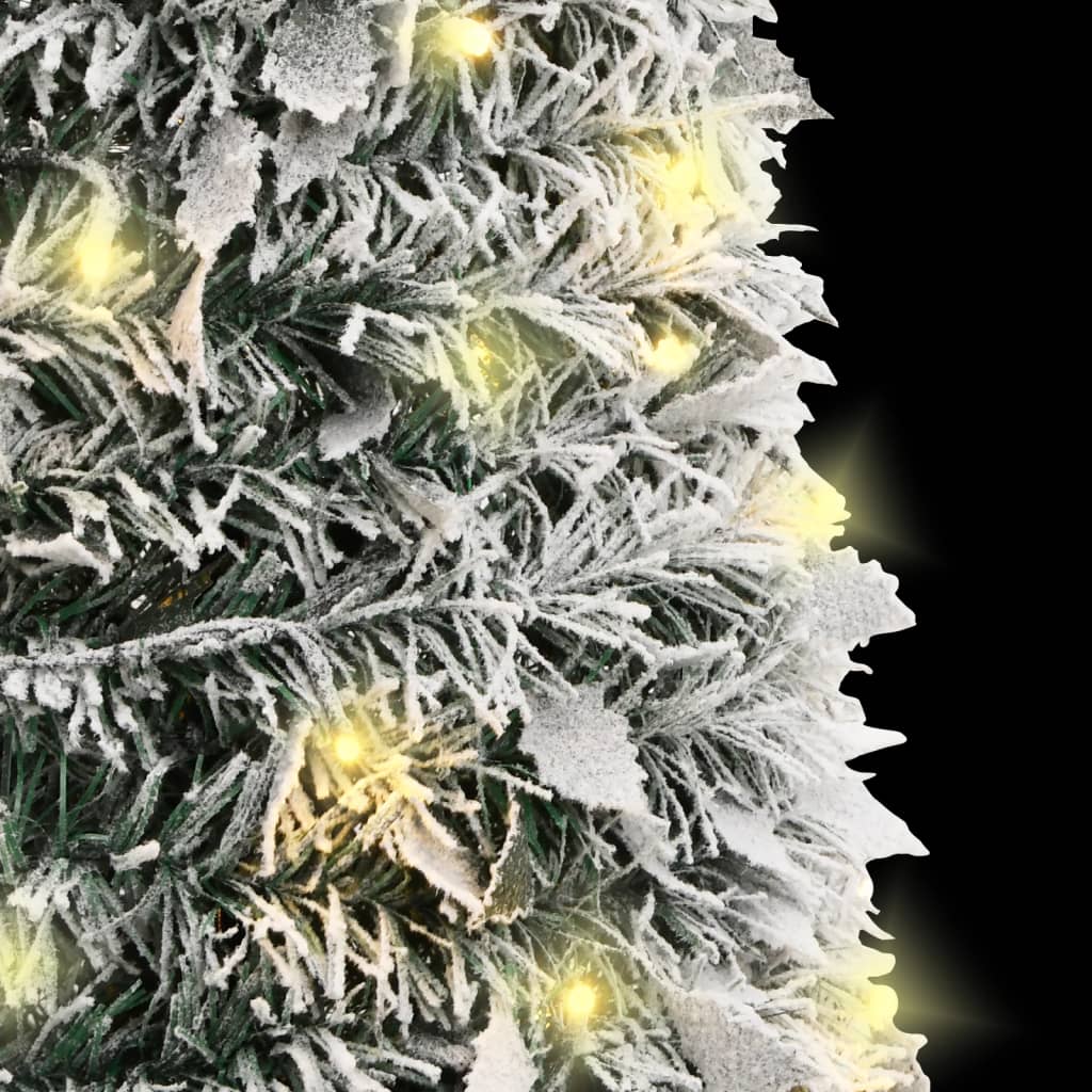 vidaXL Albero di Natale Artificiale Pop-up Neve Fioccata 200 LED 210cm - 4