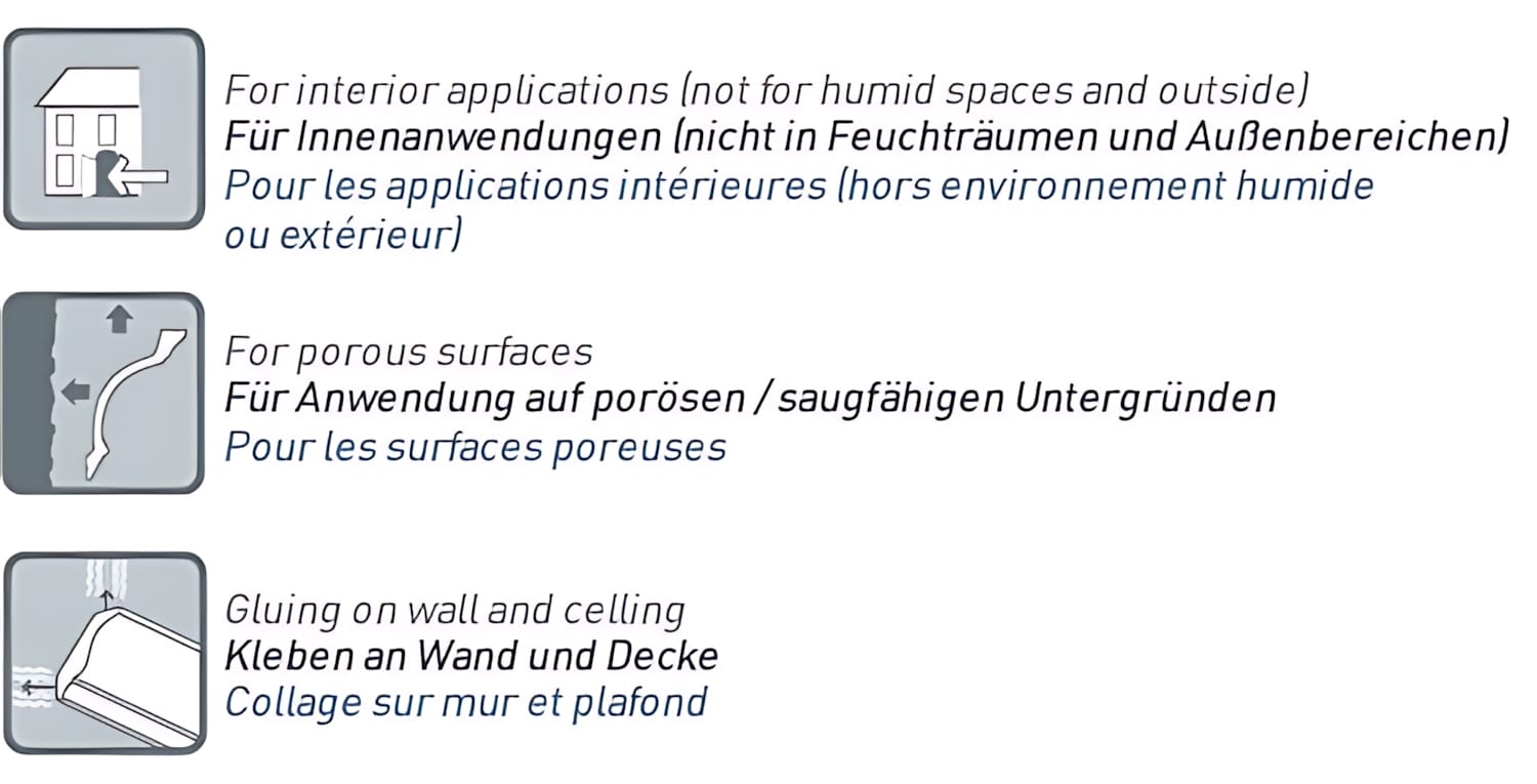 DecoFix Pro Orac Decor FDP500 Adhesivo acrílico Cartucho de 310 ml Adhesivo de inslación para molduras y paneles - 2