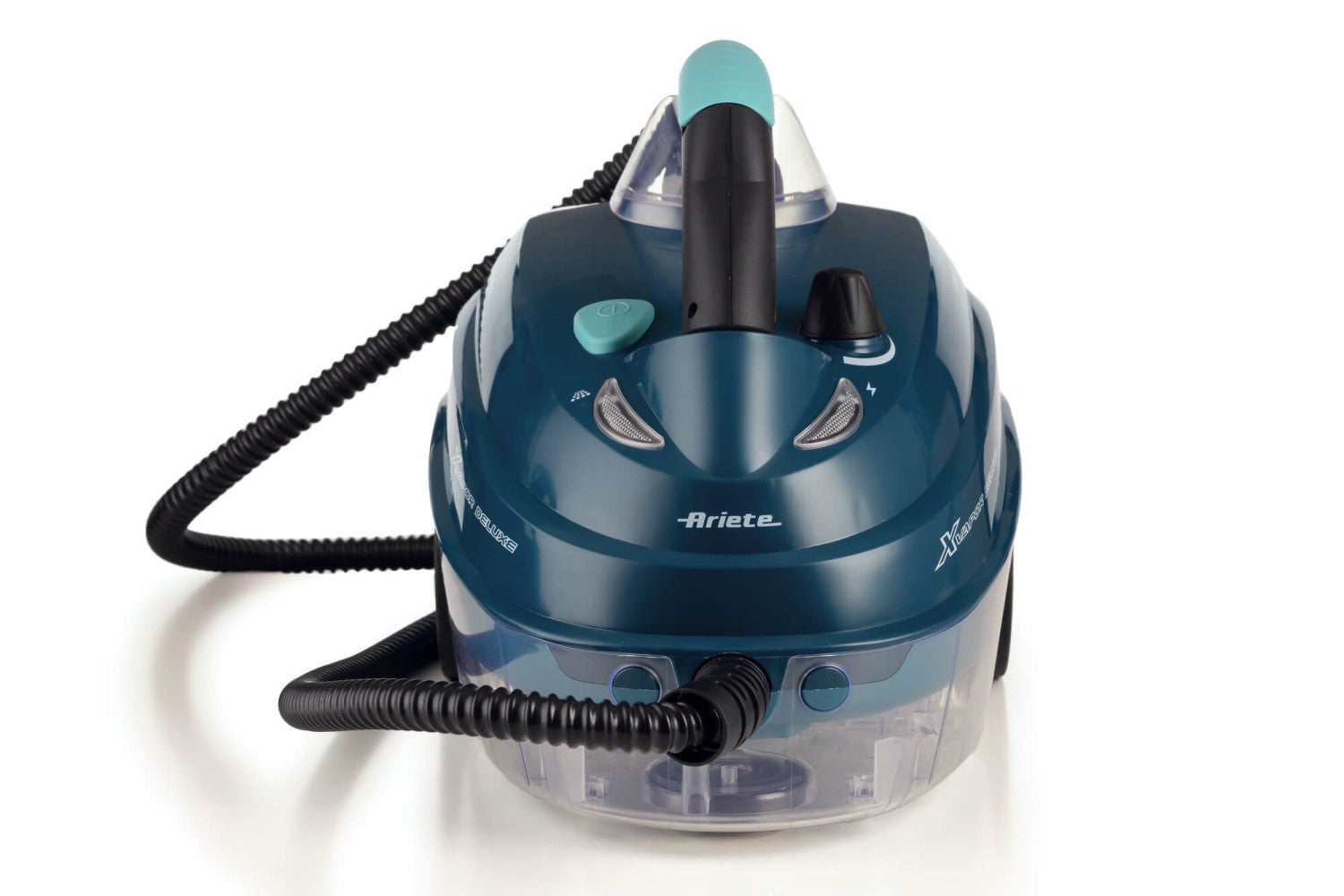 Ariete 4146 XVapor Deluxe, Limpador a Vapor Portátil, 5 bar, Compartimento Integrado para Acessórios, Autonomia de até 55 minutos, Cabo de 6 m, 1500 - 2
