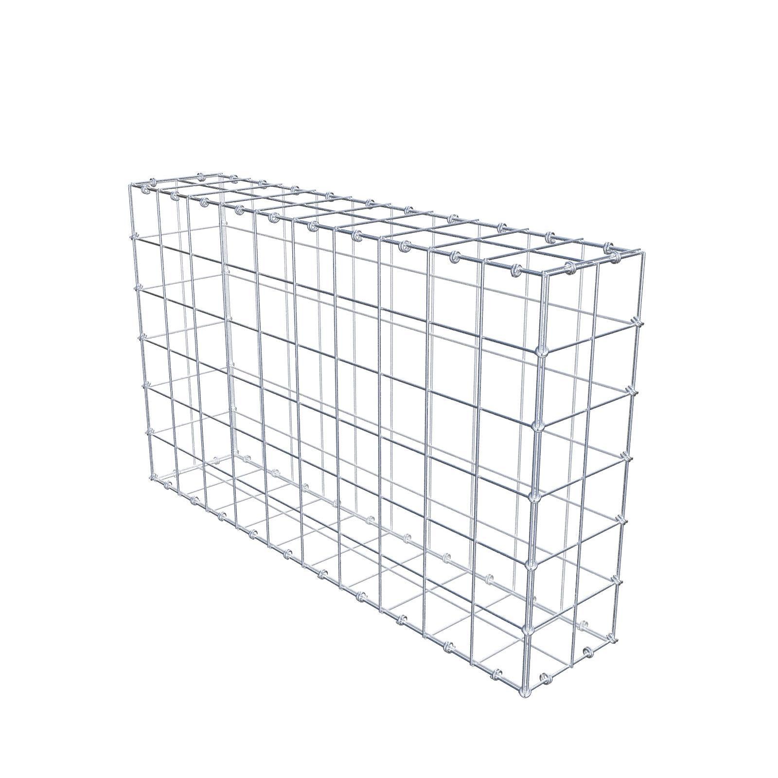 Gabion 100 cm x 60 cm x 20 cm (dł. x wys. x gł.), rozmiar oczka 10 x 10 cm, pierścień spiralny