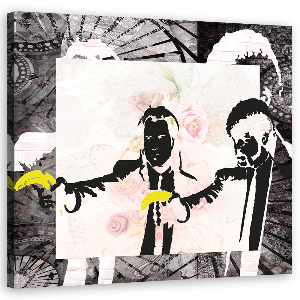 Obraz na płótnie, Banksy Pulp Fiction 40x40