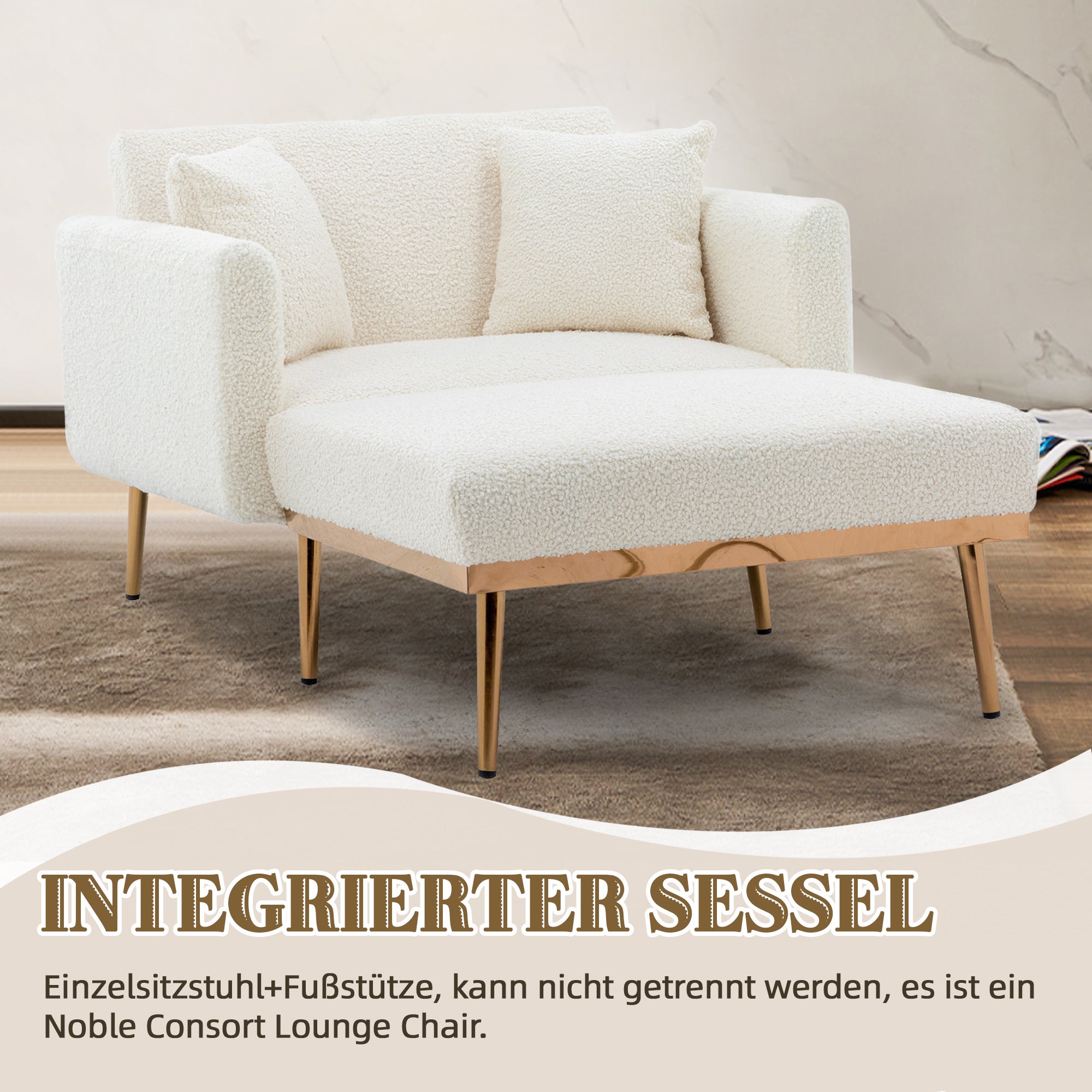 Fauteuil moderne (réactionnaire) : dossier réglable, inclinable, canapé pliant. Salon/chambre/bureau. - 7