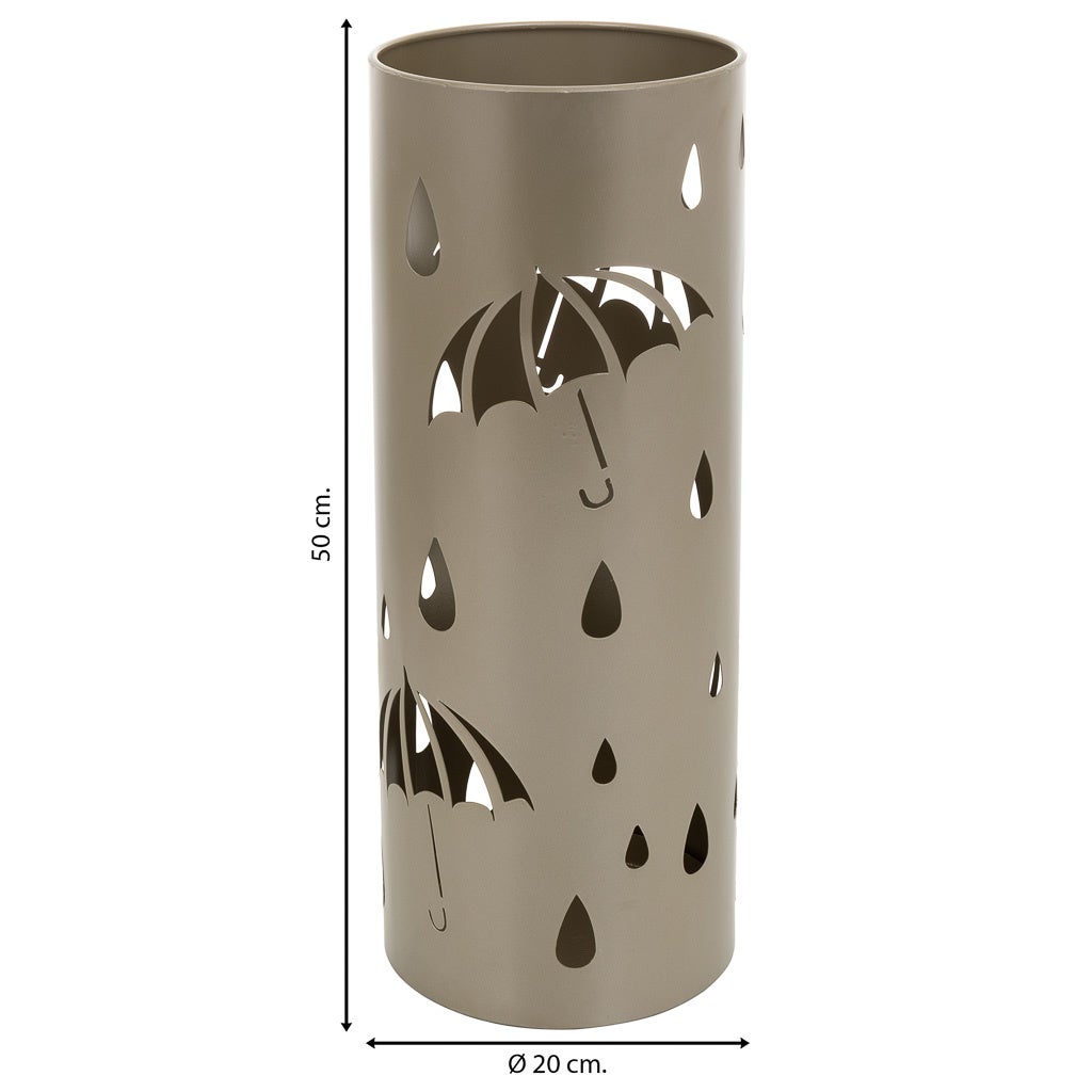 Porte-parapluie rond en métal doré d20x50h - 4