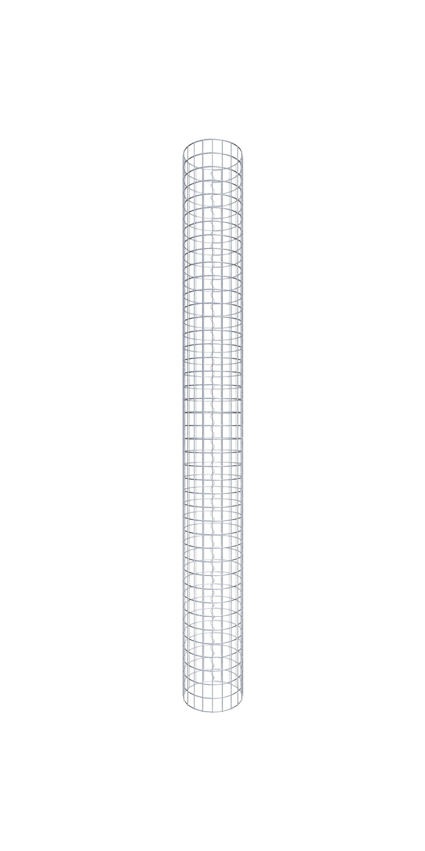 Kolumna gabionowa średnica 32 cm MW 5 x 5 cm okrągła - wysokość: 210 cm
