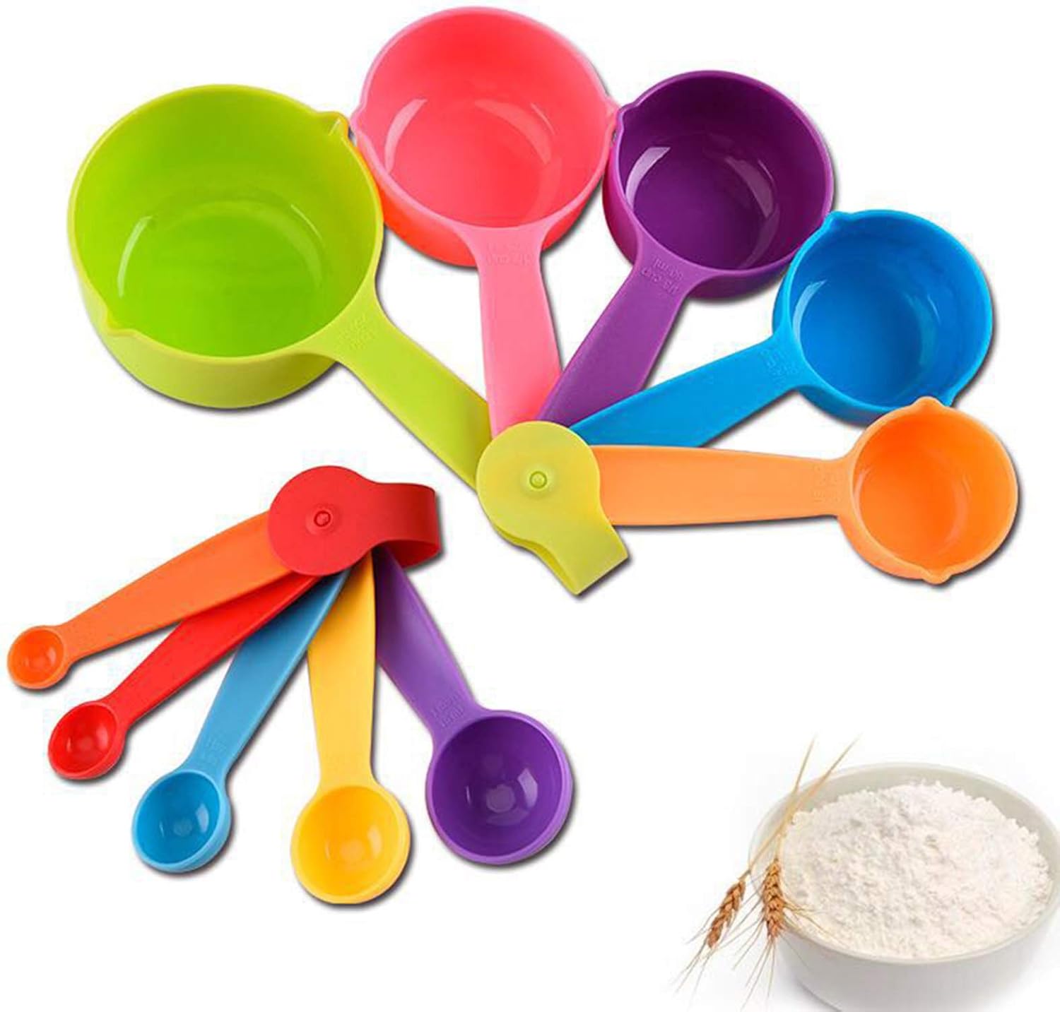 misurini graduati in plastica arcobaleno da 6 pezzi ... - DHgate