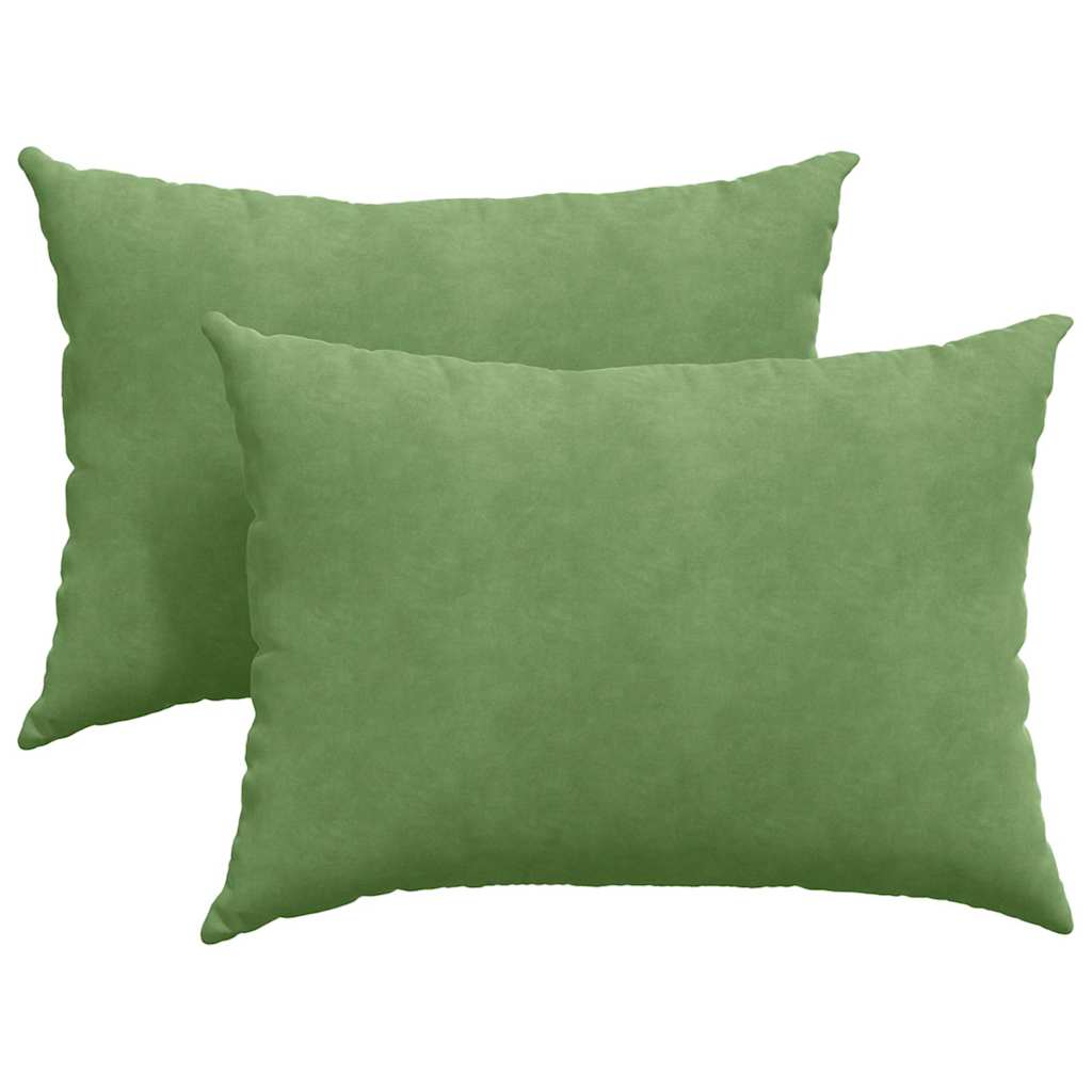 Coussins de canapé 2 pcs Vert clair 70 x 50 cm - 2