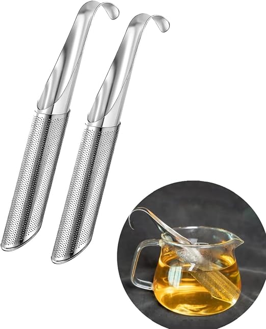 Dyfuzor do herbaty ze stali nierdzewnej, 2 sztuki, zaparzacz do herbaty ze stali nierdzewnej 304, wielokrotnego użytku sitko do herbaty, filtr do herb