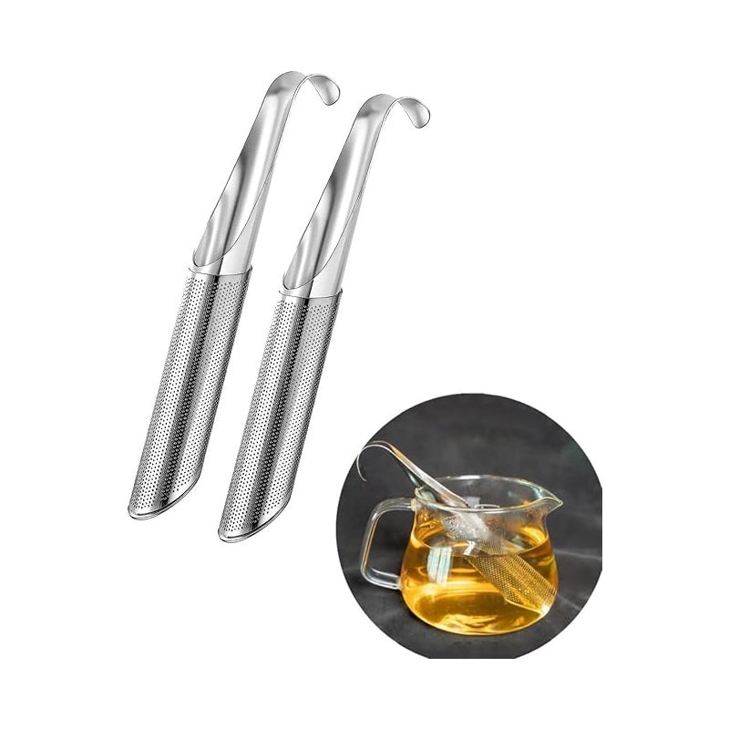 Dyfuzor do herbaty ze stali nierdzewnej, 2 sztuki, zaparzacz do herbaty ze stali nierdzewnej 304, wielokrotnego użytku sitko do herbaty, filtr do herb