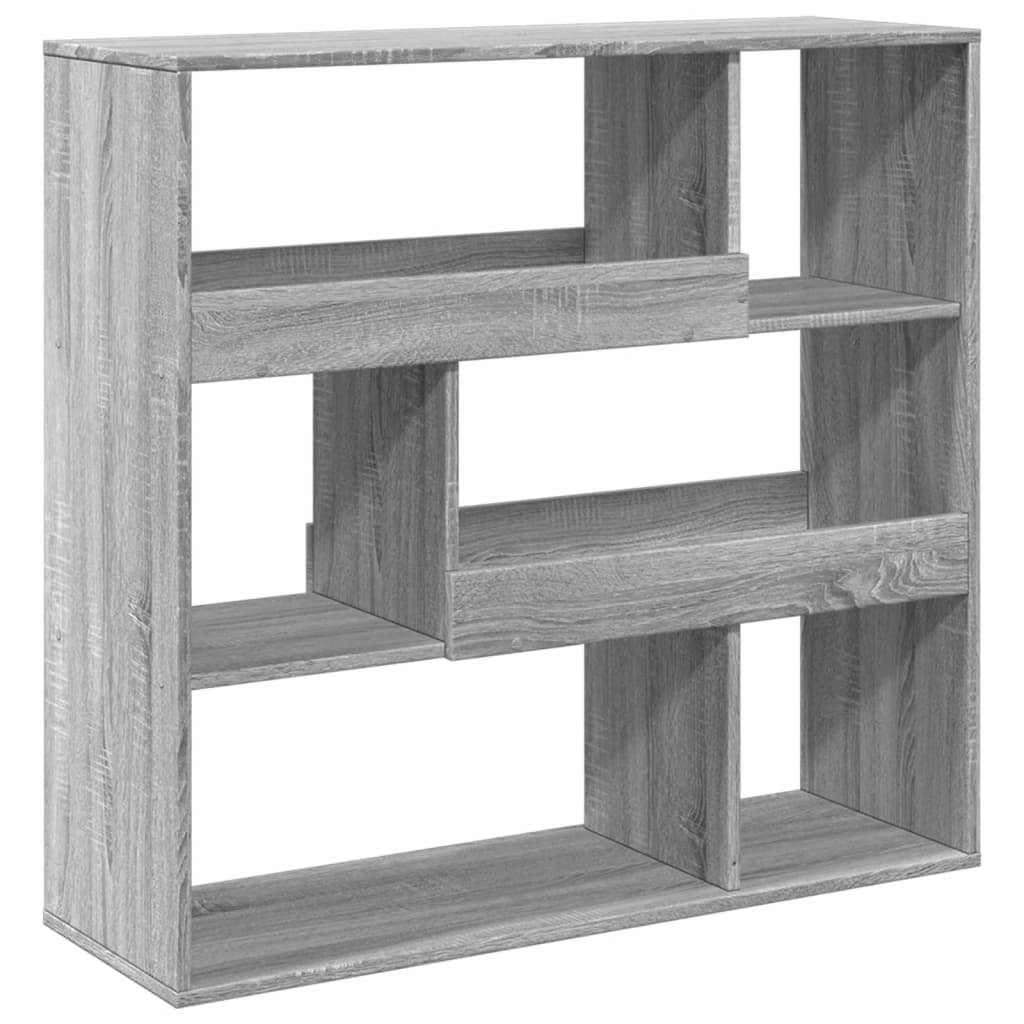 Estantería Librería，Armario de libros/divisor de espacios gris Sonoma 100x33x94,5 cm CFW530807 - 6