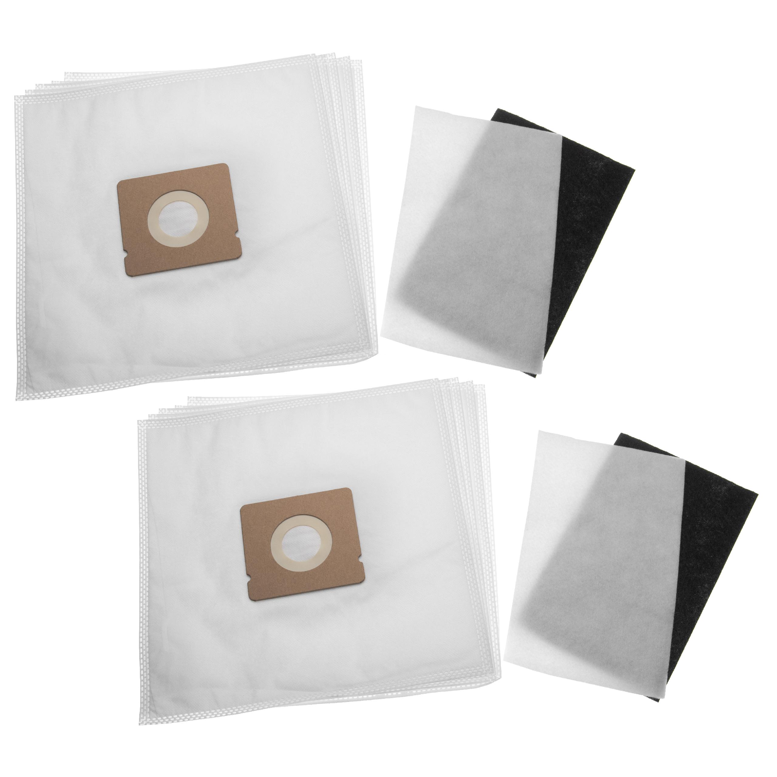 vhbw Lot de sacs (microfibres non tissées) + filtre avec 12 pièces compatible avec Rowenta RO182301/4Q0, RO18234A/4Q0, RO1783R1/4Q0 aspirateur - 3