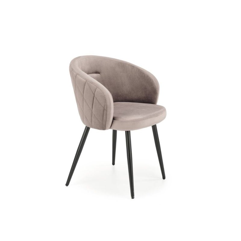 Krzesło tapicerowane K430 VELVET beżowe