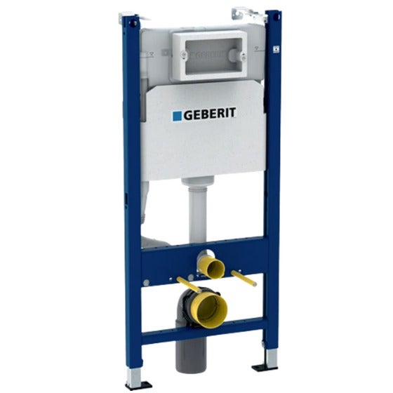 Bâti-support GEBERIT Duofix pack réservoir encastrable et plaque DELTA 50 Noir Brillant avec WC suspendu ORION Blanc Brillant 51,5 cm Vortex par KP - 2