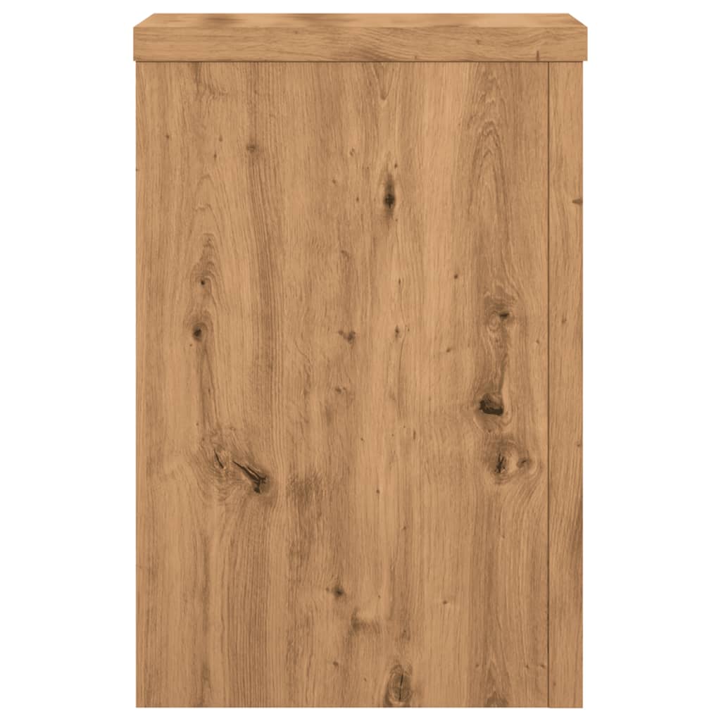 Supports pour plantes 2 pcs chêne artisanal bois d'ingénierie - 5