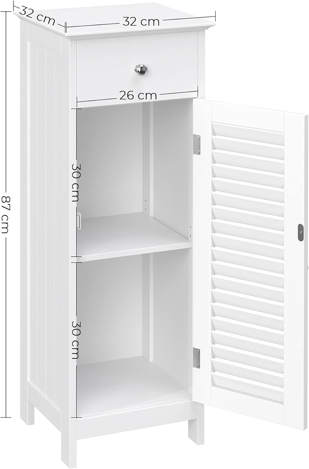 Meuble de salle de bain - Vasagle - BBC43WT - 5